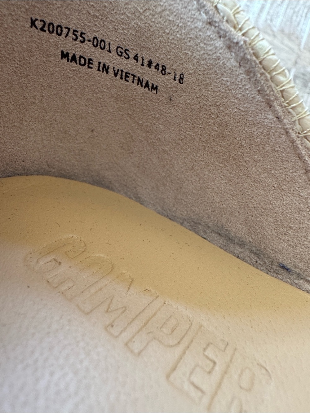 NEW Camper Raffia Iman Tan Shoes Size 41 - Picture 9 of 12